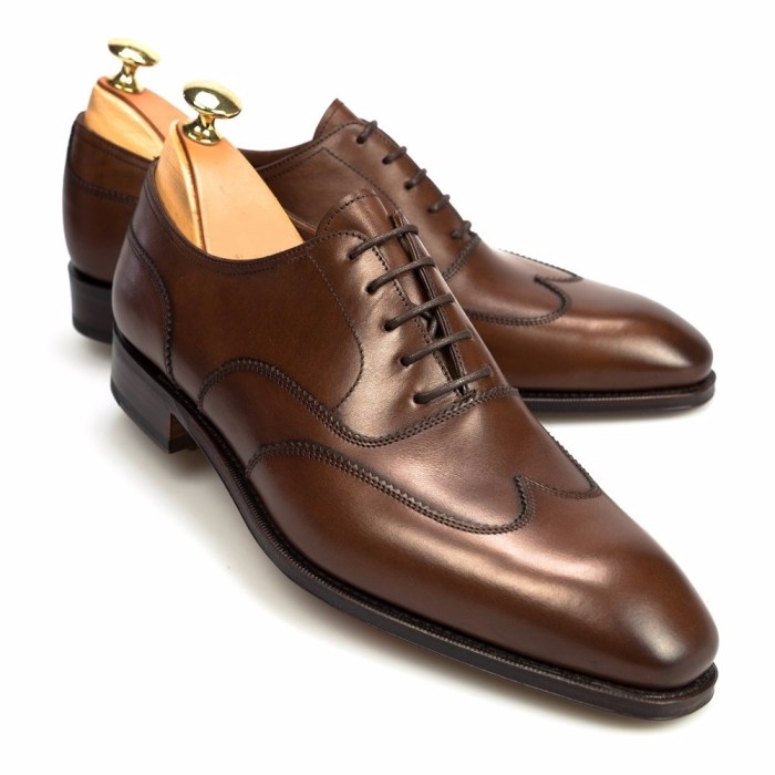 Mens dark brown leather dress shoes