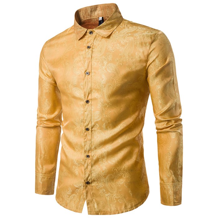 Shiny dress shirt mens