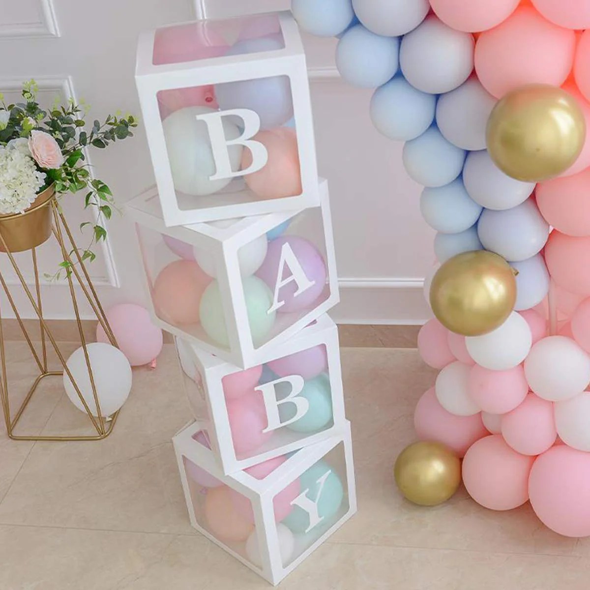 How to make baby box decoration