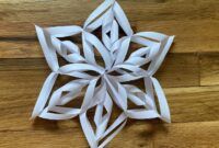 How to make a paper snowflake christmas decoration