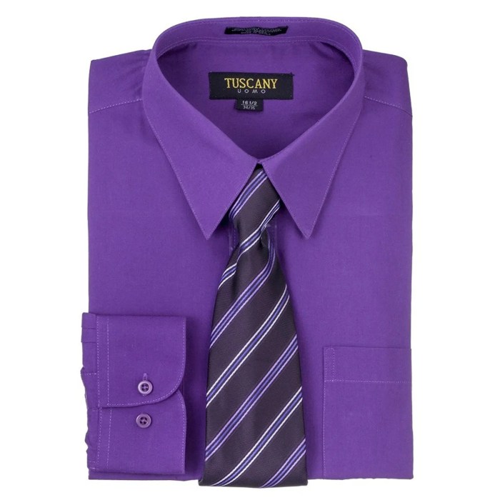 Purple dress shirt mens