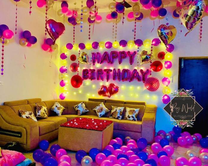 How to decorate a room for a birthday