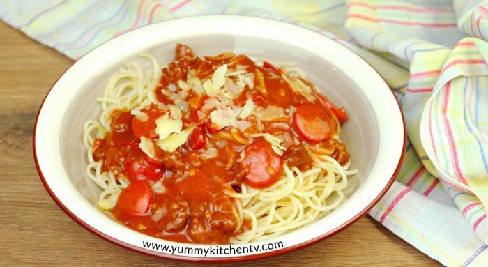 How to cook jollibee style spaghetti