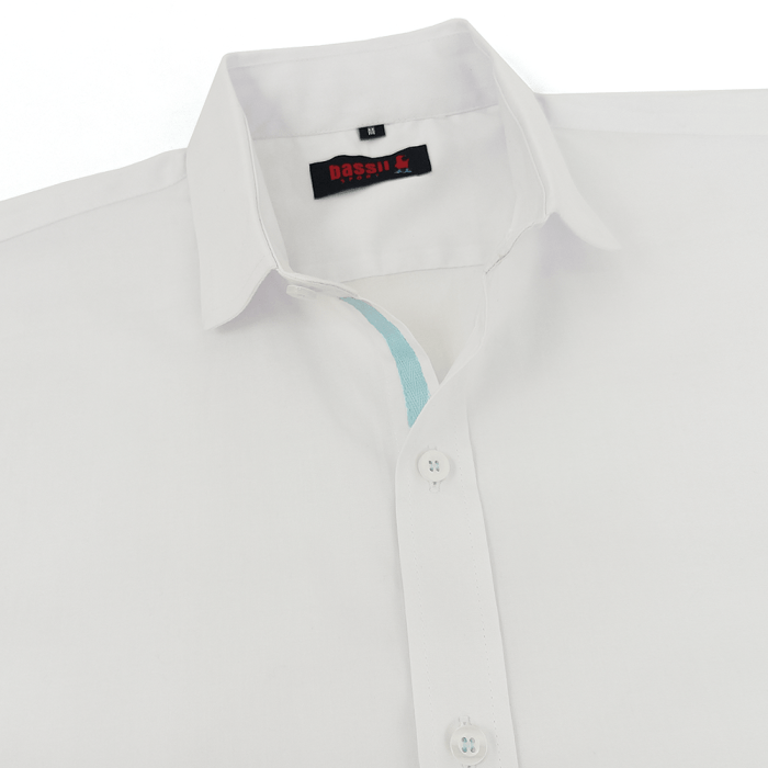 White short sleeve dress shirts for men