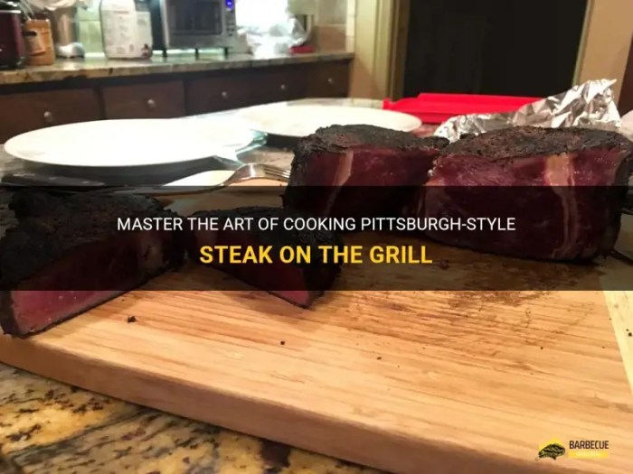 Pittsburgh steak rare cook style meat