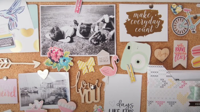 How to decorate an office cork board