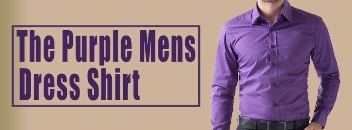 Purple dress shirt mens