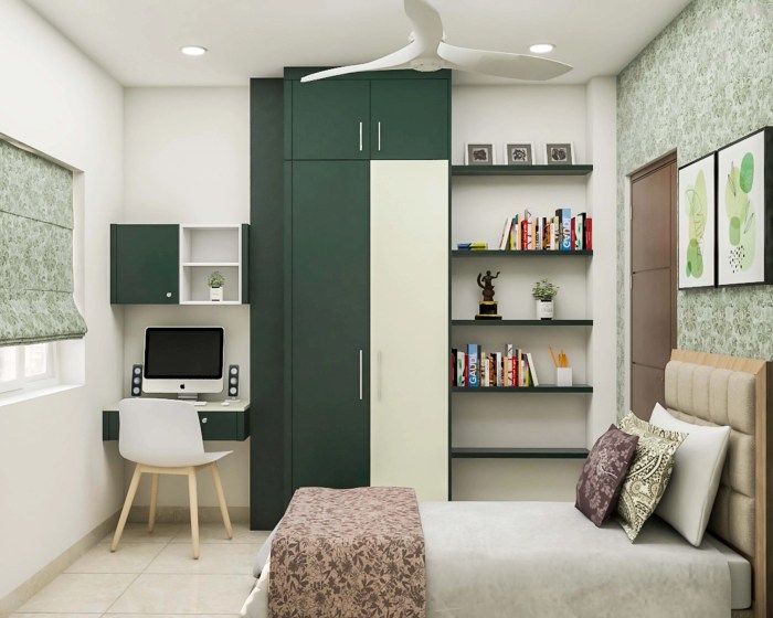 Desain interior kamar tidur minimalis ukuran 3x3